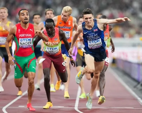 Great Britain's Wightman Denied Gold as Portugal's Isaac Nader Takes Surprise 1500m Victory